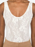 lace scoop-neck body
